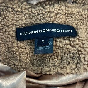 French Connection Camel Faux Fur Jacket